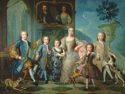 Portrait of the Family of the Duke of Valentinois by Pierre Gobert